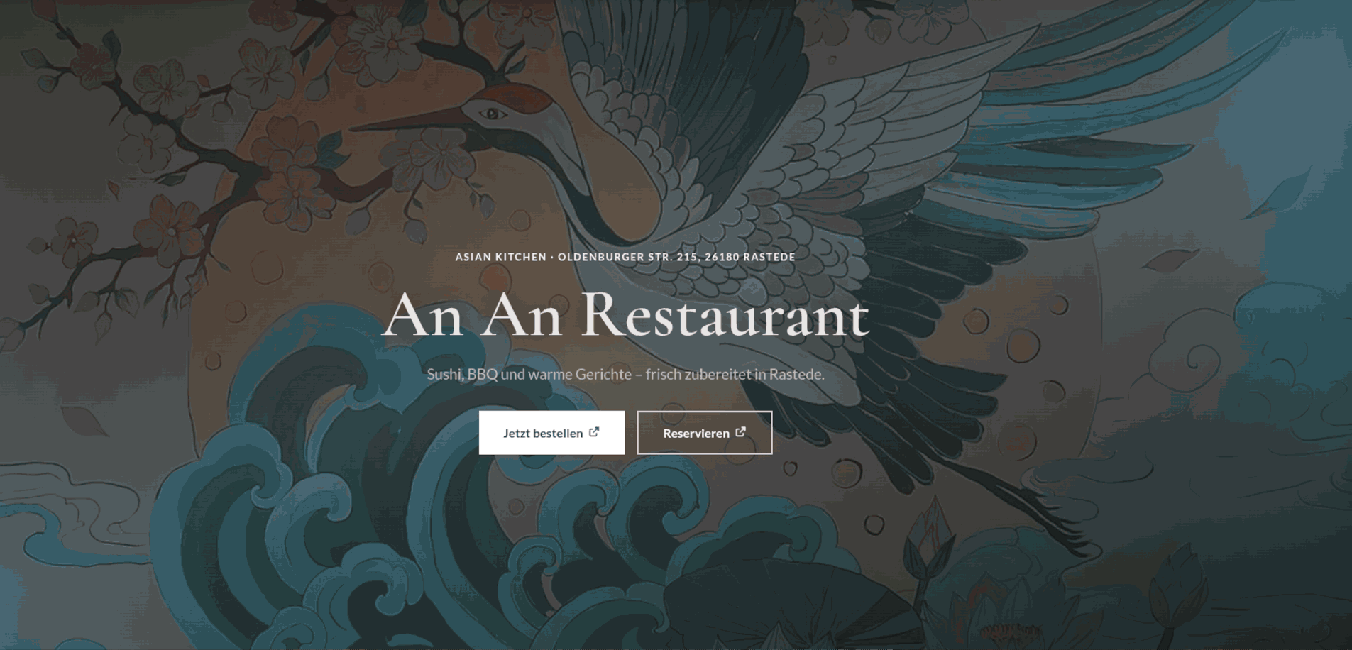 An An Restaurant Website