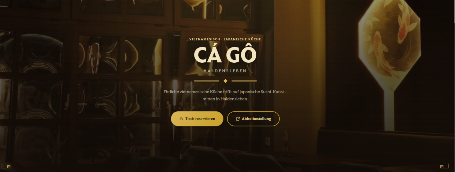 An An Restaurant Website